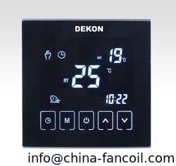 Китай Полноэкранный термостат кнопки касания для блока катушки вентилятора поставщик