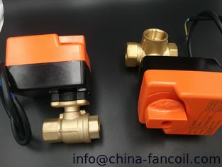 Китай 2 / клапан 3 путей электрический моторизованный для катушек вентилятора поставщик